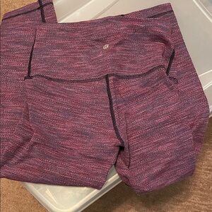 lululemon athletica Women's Heathered Purple Bike Shorts